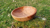 Natural Wooden Serving Bowl | Handcrafted Plum Wood Bowl | PipejaWood