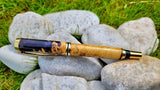 Acacia Burl Wood Fountain Pen | Epoxy Resin Wooden Pen | PipejaWood