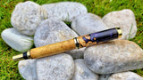 Acacia Burl Wood Fountain Pen | Epoxy Resin Wooden Pen | PipejaWood