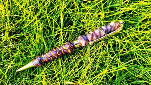 Epoxy Resin Pine Cones Pen | Pine Cones Pen White&Purple | PipejaWood