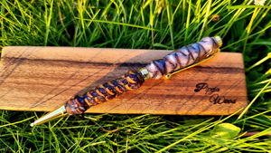 Epoxy Resin Pine Cones Pen | Pine Cones Pen White&Purple | PipejaWood