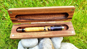 Acacia Burl Wood Fountain Pen | Epoxy Resin Wooden Pen | PipejaWood