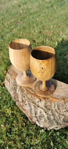 Wooden Walnut Goblet | Walnut Wood Goblet | PipejaWood