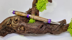 Handmade Pen with Epoxy resin and Walnut Wood