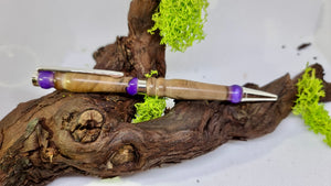 Handmade Pen with Epoxy resin and Walnut Wood