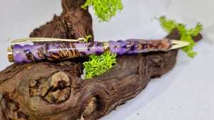 Handmade Epoxy resin Pen with Pine Cones