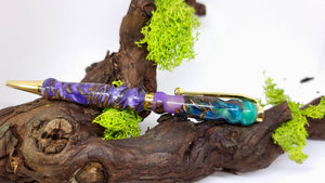 Handmade Pen From Epoxy Resin and Pine cones