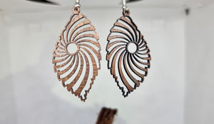 Handmade Wooden Dangling Earrings