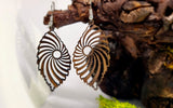 Handmade Wooden Dangling Earrings