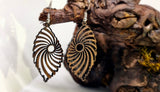 Handmade Wooden Dangling Earrings