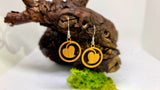 Handmade Wooden Dangling Earrings