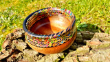 Colorful Mahogany Bowl with Epoxy Resin & Crayons