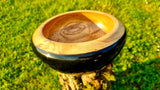 Handcrafted Burned Oak Bowl with Epoxy Resin