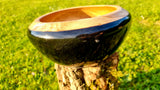 Handcrafted Burned Oak Bowl with Epoxy Resin