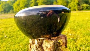 Handcrafted Burned Oak Bowl with Epoxy Resin