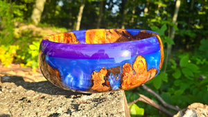 Epoxy Resin Bowl with Adriatic Sea Driftwood Root – Unique Handmade Art Piece