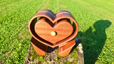 Handmade Floating Heart Jewelry Box with Angel Wing Legs