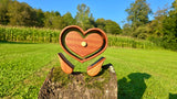 Handmade Floating Heart Jewelry Box with Angel Wing Legs