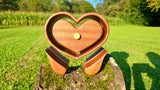 Handmade Floating Heart Jewelry Box with Angel Wing Legs