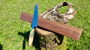 Handcrafted Magnetic Knife Holder – Elegant Wood Design