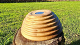 Beehive - Shaped Handmade Walnut Wooden Bowl – 22cm x 8cm | Fruit, Bread, or Decorative Bowl - PipejaWood