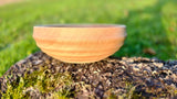 Handmade Pear Wood Bowl – 16.5cm x 6cm (6.5" x 2.4") | Natural Wooden Serving Bowl - PipejaWood