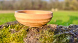 Handmade Pear Wood Bowl – 16.5cm x 6cm (6.5" x 2.4") | Natural Wooden Serving Bowl - PipejaWood