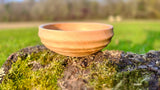 Handmade Pear Wood Bowl – 16.5cm x 6cm (6.5" x 2.4") | Natural Wooden Serving Bowl - PipejaWood