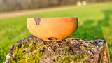 Handmade Pear Wood Bowl – 19.5cm x 9cm (7.7" x 3.5") | Natural Wooden Serving or Decorative Bowl - PipejaWood