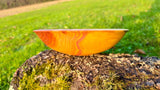 Handmade Plum Wood Bowl – 22cm x 6.5cm (8.7" x 2.6") | Natural Wooden Serving Bowl - PipejaWood