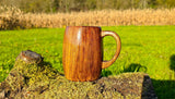 Handmade Walnut Beer Mug – 0.5L, Epoxy Resin or Danish Oil Finish - PipejaWood