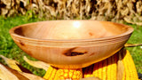 Handmade Wooden Bowl from Historic Sycamore Wood – 10in x 4in - PipejaWood